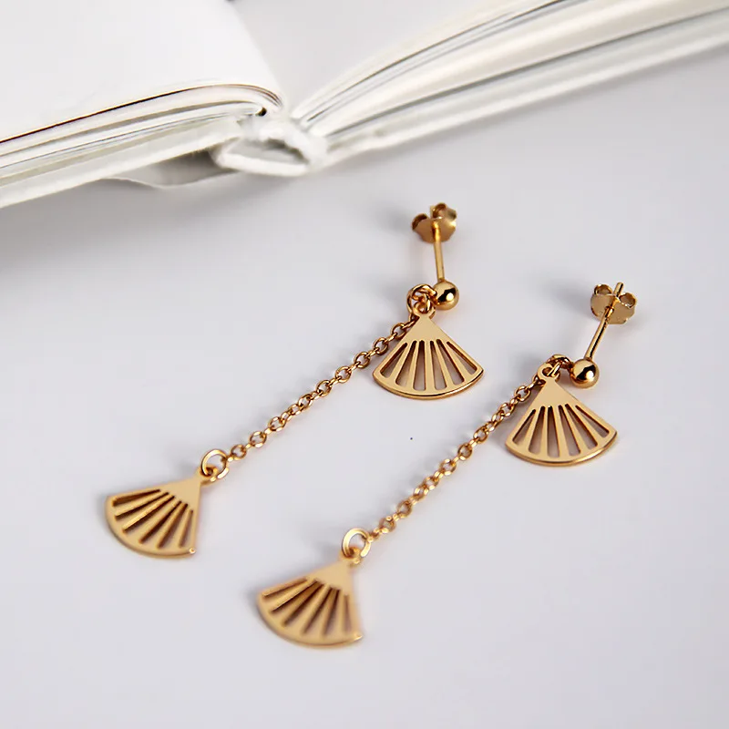 Silvology 925 пробы серебристый веер в форме кисточки длинные серьги гвоздики два