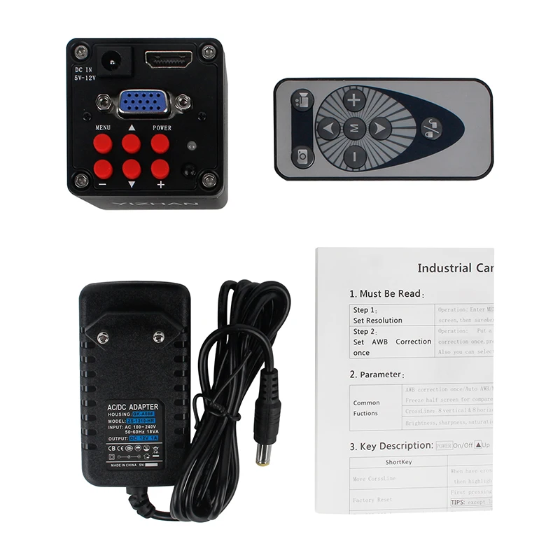 

13MP 1080P HDMI-compatible VGA Digital Microscope Camera Set With 180X Zoomable Lens And LED Light For Phone Chip Repair YIZHAN