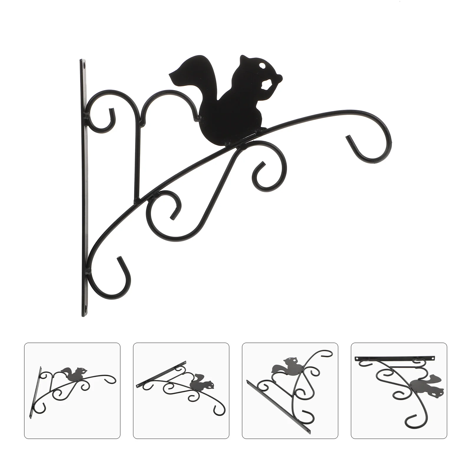 

1 Set Wall Hanging Flower Pot Rack Iron Flower Basket Hanger Plant Pot Hanger