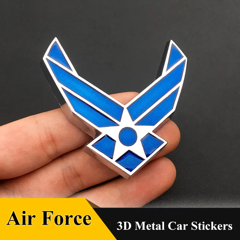 

3D Metal US Air Force Car sticker Emblem Grill Badge Car Styling for AUDI BMW TOYOTA Suzuki Chevrolet HONDA VOLVO FORD Cadillac