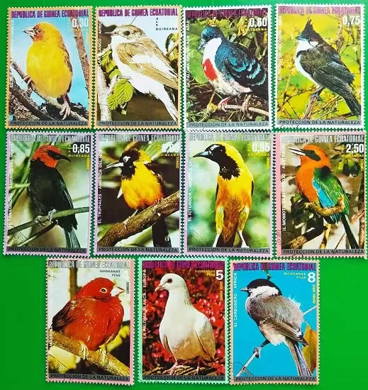 

11 PCS,Equatorial Guinea Post Stamp,Bird Stamp,Animal Stamp,Stamp Collection,Good Condition Collection
