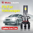 Светодиодные фары 9005 лм, чипы CSP H7 H11 H8 H9 HB3 9006 HB4 Canbus без ошибок для VW BMW Audi Golf Seat Polo Santana CC Skoda