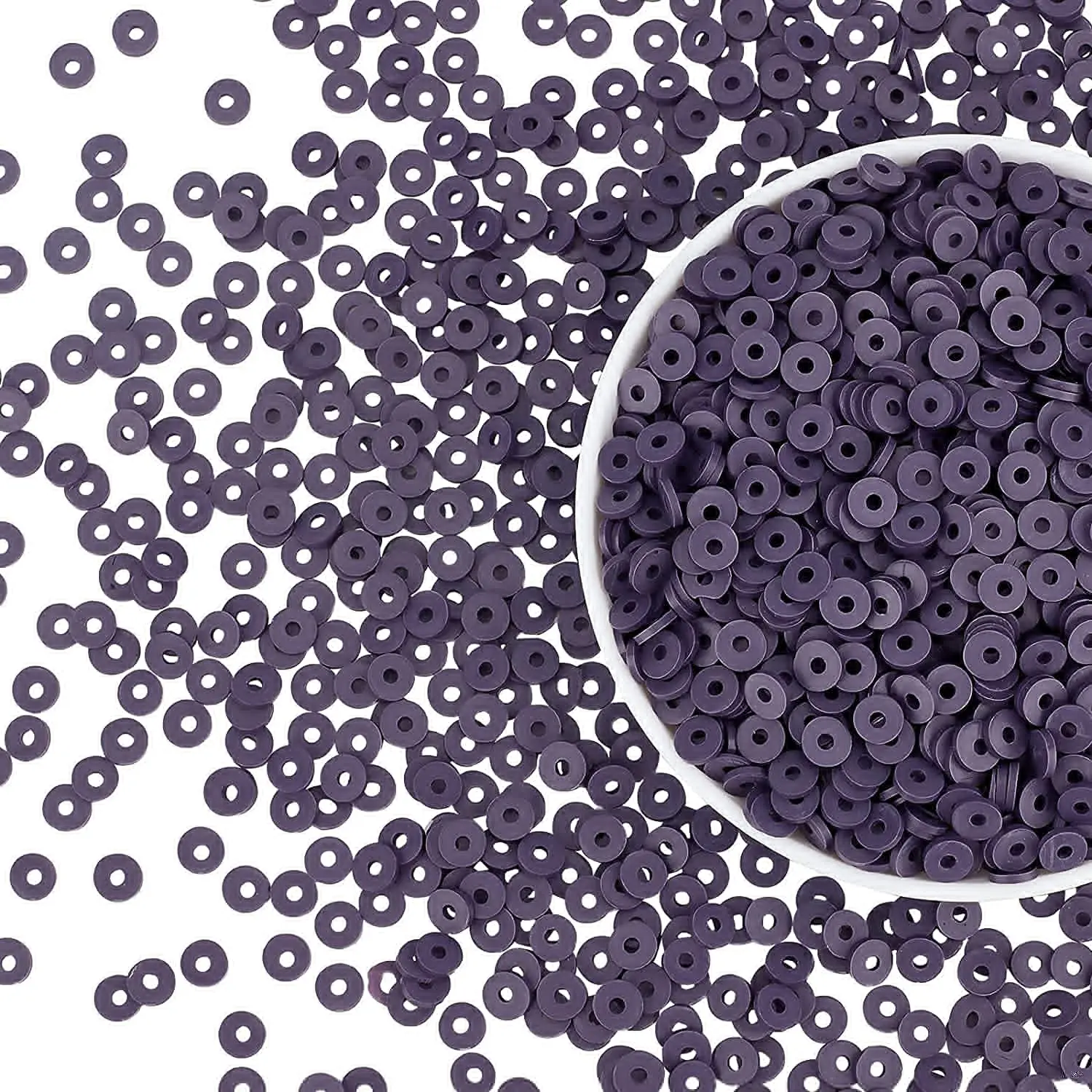

3000 шт., бусины из полимерной глины, 6 мм