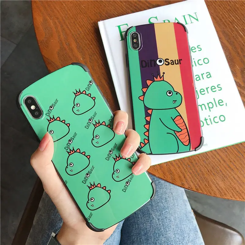

Cuty Dinosaur Phone case for 6 6P 6S 6SP 7 7P 8 X XR XS 11Pro Max Fully Protect Cover