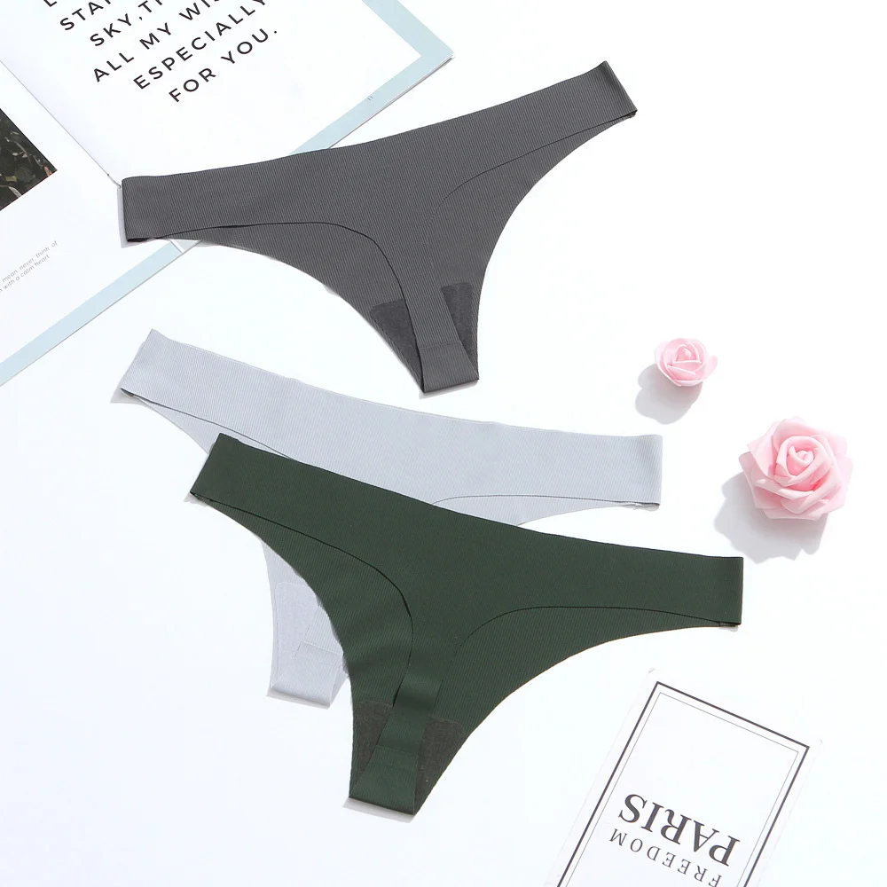 Women Panties Underwear Ultra-thin Viscose Seamless Briefs Ruffles Lingerie sexy super elastic pants 200kg T-Back bikini