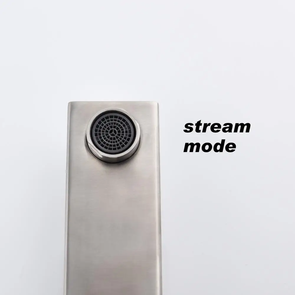 

Single Hole Kitchen Basin Faucet Laundry Basin Brushed Process Swivel Bathroom Basin Faucet Hot Cold Water Mixer Tap Faucet