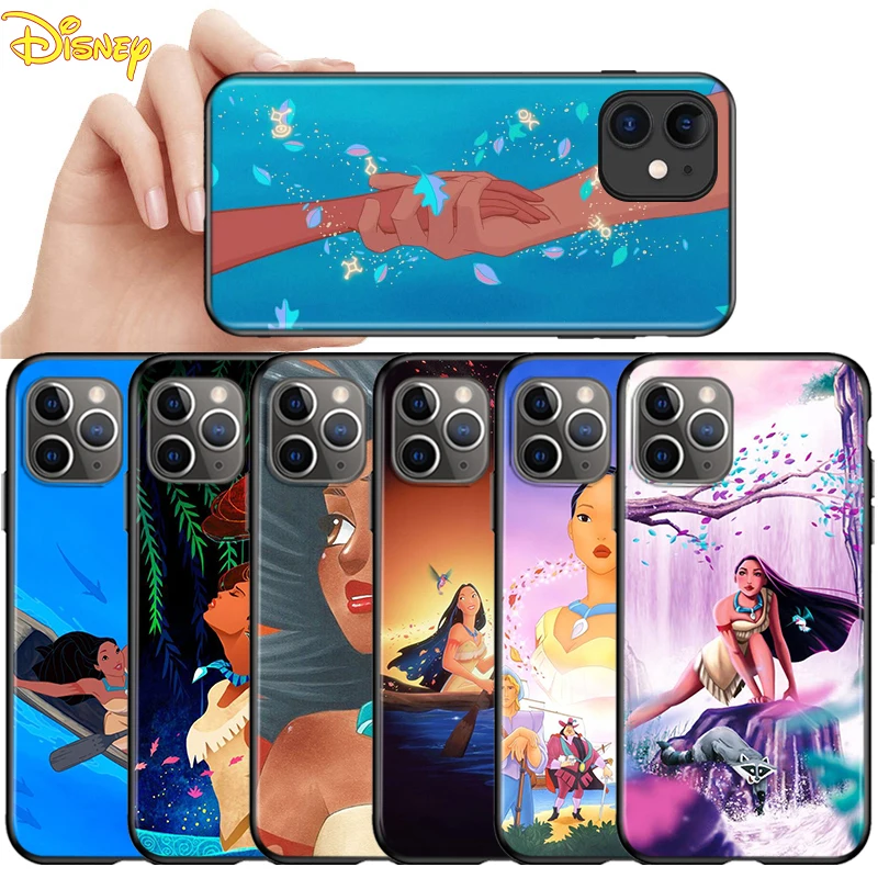 

For Apple iPhone 12 11 Pro Max mini Case Pocahontas Animation For iPhone Max XR X 8 7 6 Plus 5S SE Black Phone Case