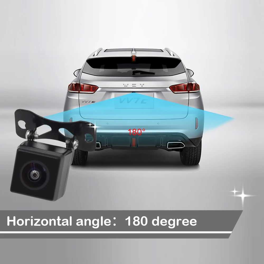 Carsanbo Car Rear View Camera Universal HD Color Image Video Night Vision 180 Degree Frontview Reversing Auto Parking Monitor | Автомобили
