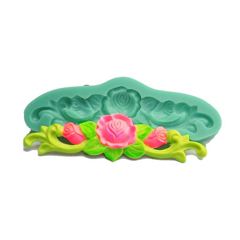 Little Flower Silicone Mold Sugar Paste 3D DIY Fondant Cake Decor Tool Chocolate Fence Shaped Kitchen Liquid | Дом и сад