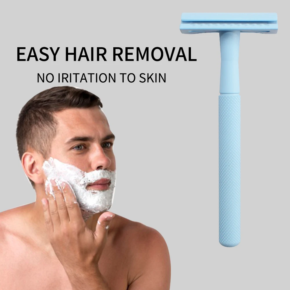 Double Edge Safety Razor Men Shaving Womens Hair Removal Classic Ladies Metal Unisex Manual Shaver | Красота и здоровье