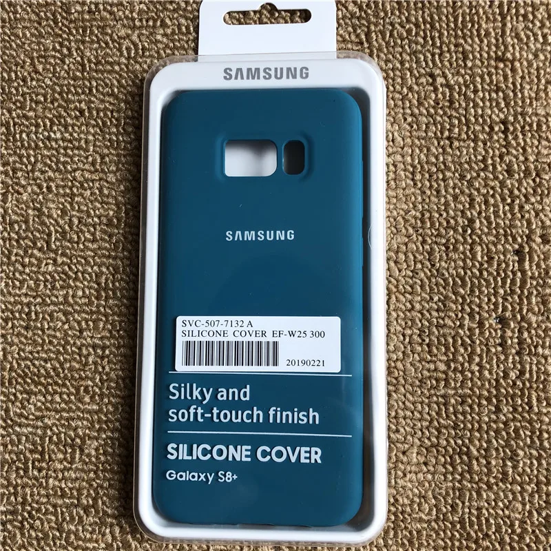 Чехол для samsung Galaxy s8 s8plus, закрытый силиконовый чехол, мягкий сенсорный, полный защитный чехол для Galaxy s8/8+ с коробкой - Цвет: blue