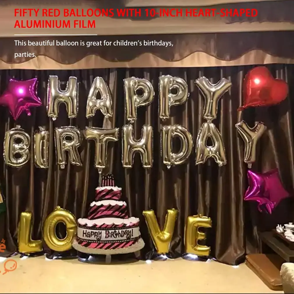 10 дюймов фольгированные воздушные шары в форме сердца майларовые на открытом