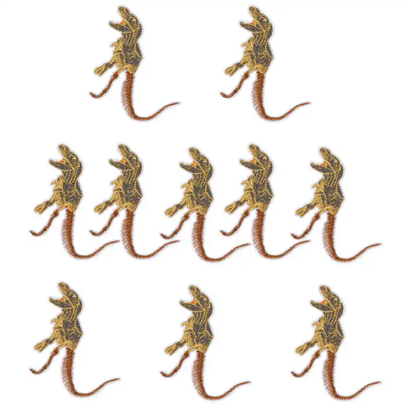 Патч украшения ткани патчи с животным узором аппликацией и вышивкой платье