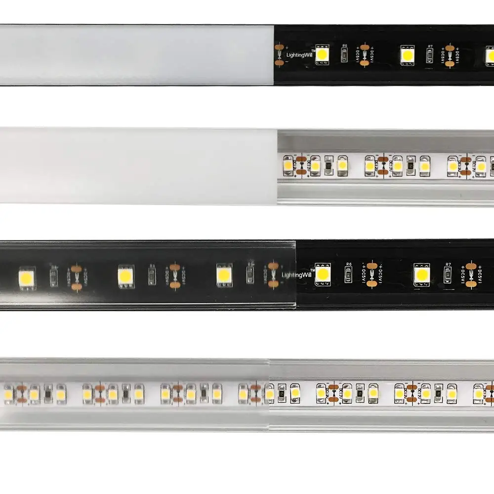 10 компл./лот 1 м U04 черный серебристый цвет светодиодный Алюминий профиль штранг