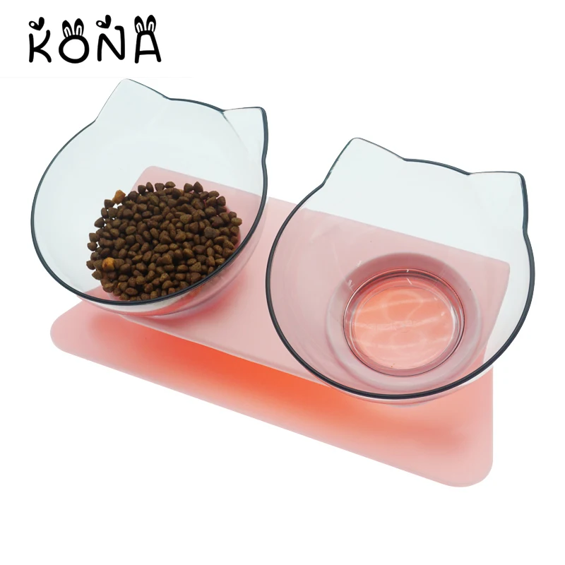 

Non-Slip Double Cat Bowl Dog Bowl With Stand Pet Feeding Cat Water Bowl For Cats Food Pet Bowls For Dogs Feeder Product Supplies