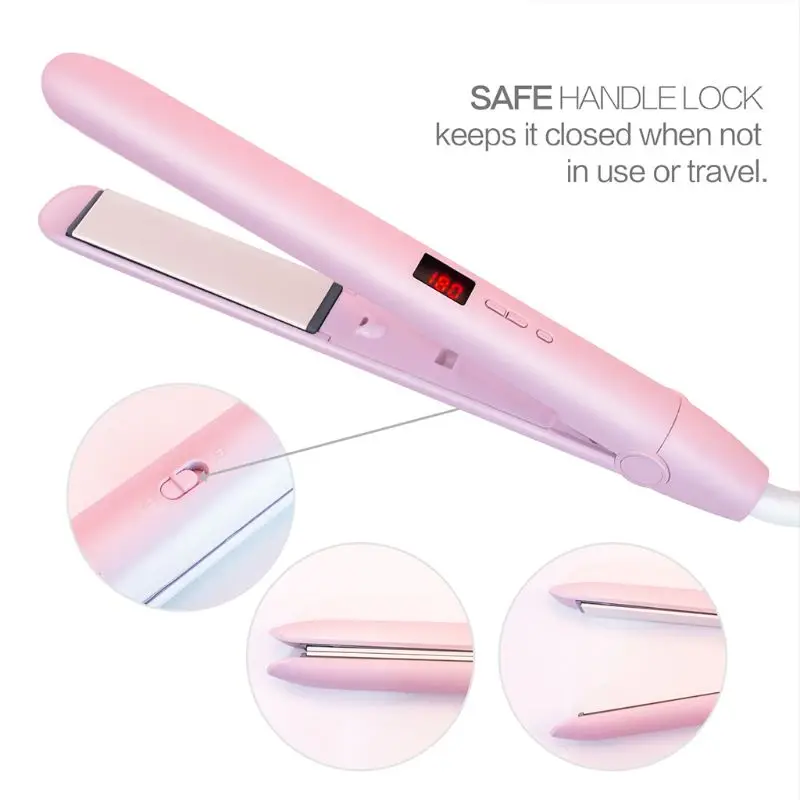 

2in1 Electric Tourmaline Ceramic Hair Straightener Flat Hair Curler Curling Iron High Quality and Brand New