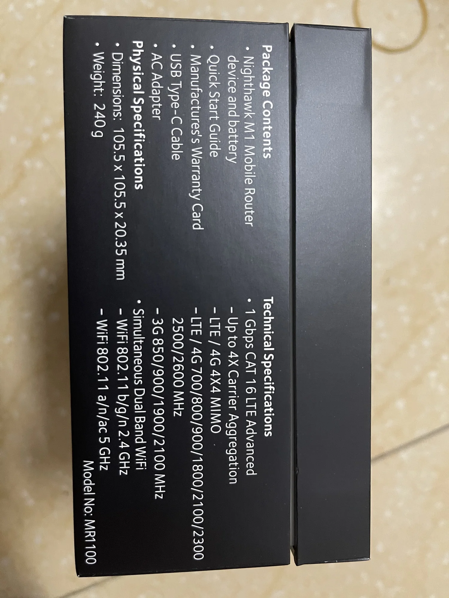 Маршрутизатор Netgear Nighthawk M1 MR1100 LTE CAT16 4GX гигабитный скорость мобильного