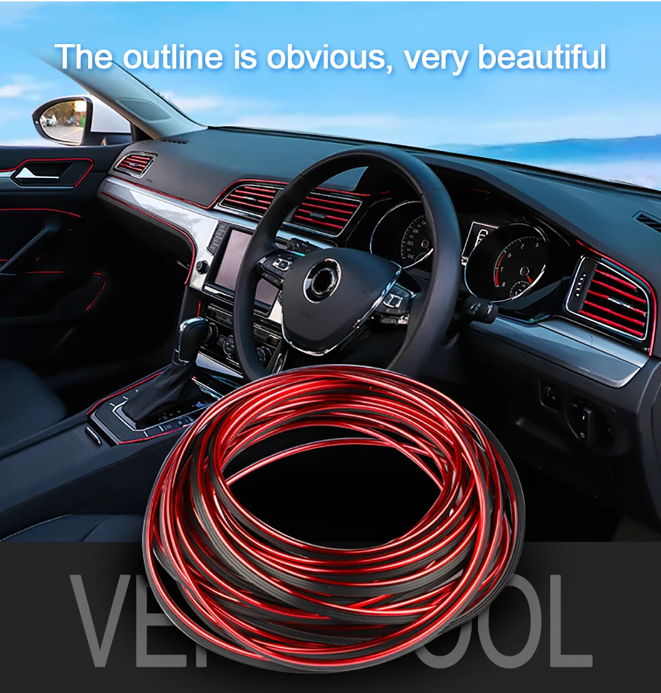 LOEN 5 м Высокое качество переоборудование аксессуары для Vw Golf 7 Mk7 Skoda Superb rapid Citigo Fabia Octavia A5 A7 Seat Leon Ibiza