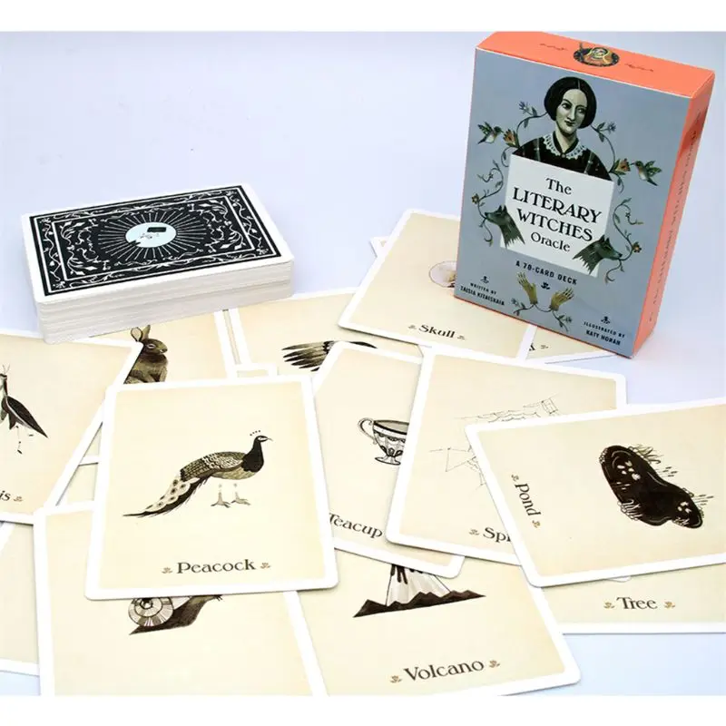 

The Literary Witches Oracle 70 Cards Tarot Deck English Family Party Board Game