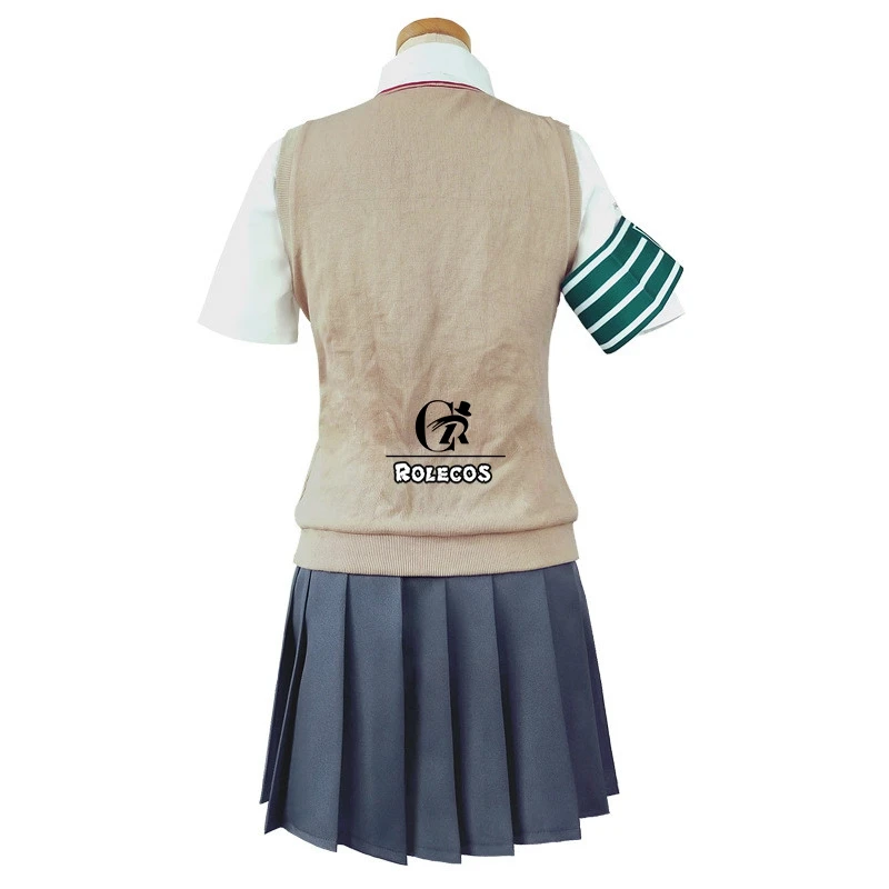ROLECOS Toaru Kagaku no Railgun Косплей Костюм Misaka Mikoto косплей школьная форма Majutsu Index костюм