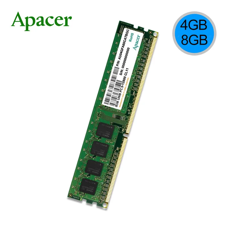 

Apacer DDR3 1600 4G 8G compatible with 1333 desktop computer memory bar single classic 3 generation 8G 1600 DDR3 1.5V AMD Intel