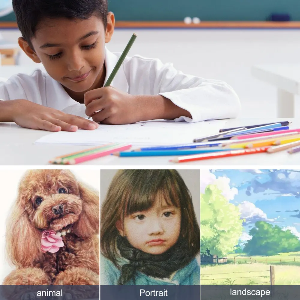 

100 Colors Artist Painting Color Pencil Wood Colored Pencils for School