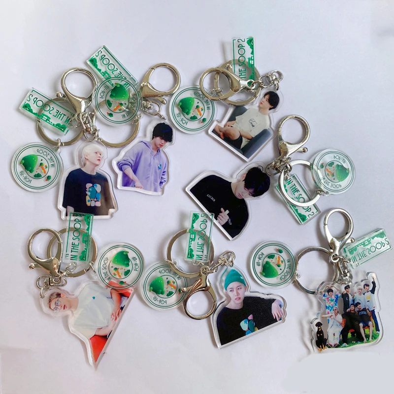 

1 PCS KPOP Bangtan Boys Acrylic Key Chain In The Soop 2 Figure Keychain Pendant JIMIN JIN SUGA Jungkook Bag Keyring Accessories