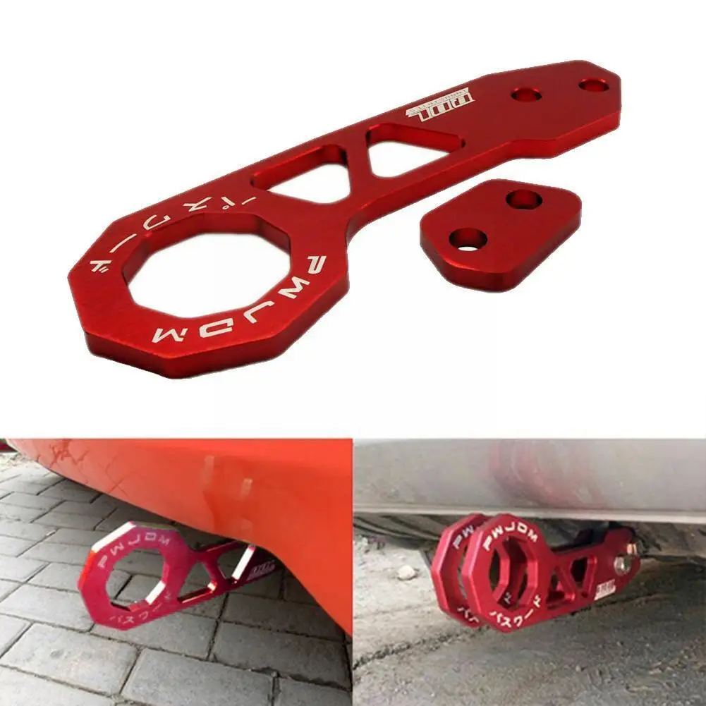 

JDM задний буксировочный крючок для гоночного автомобиля задний Тяговый крючок синий/красный/серебристый/черный/золотой/фиолетовый бампер ...