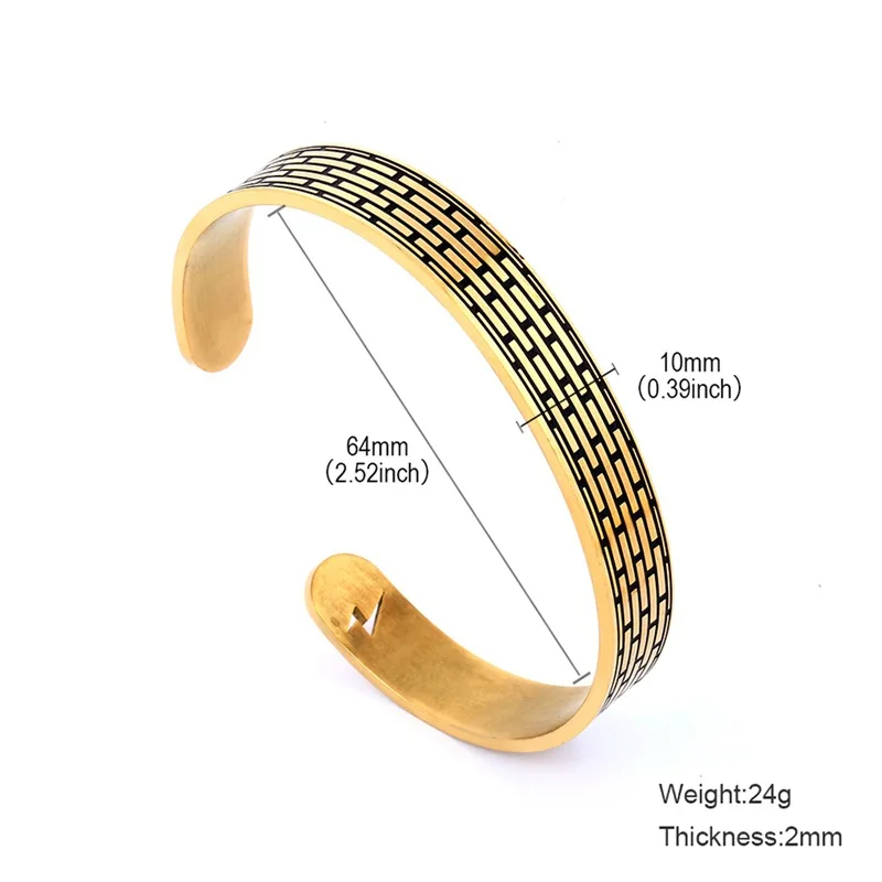 Мужской Открытый браслет из титановой стали в стиле хип-хоп с граффити молнией 358