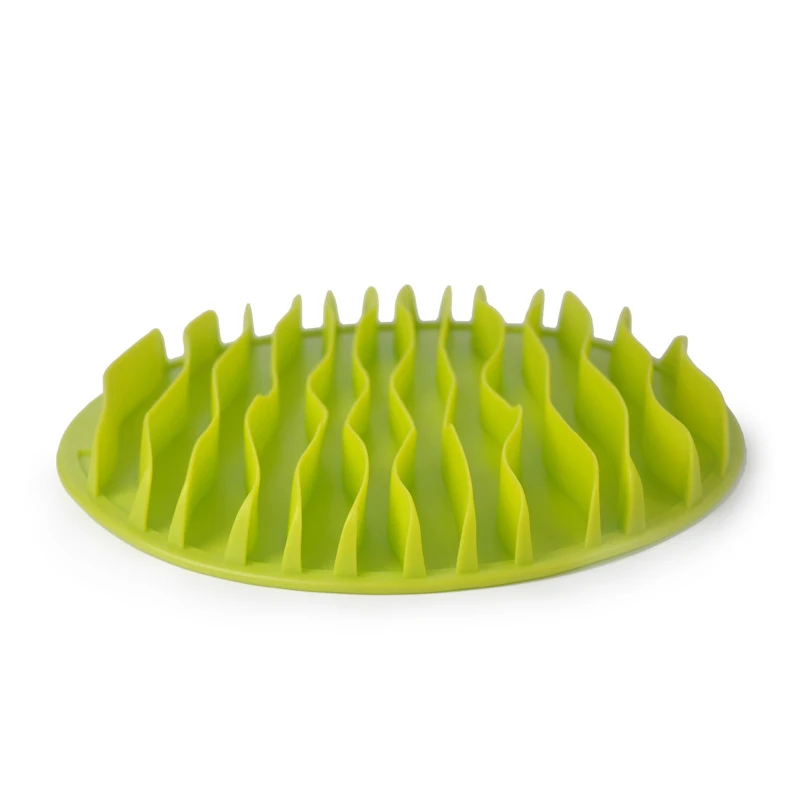 

Pet Dog Interactive Slow Food Anti-Gulp Feed Healthy Anti Slip Dish Feeder Wave Style Cat Bowl Pet Supplies New