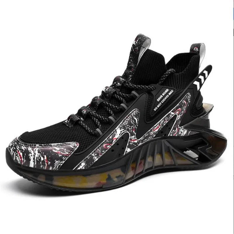 

Men Basketball Shoes Design Colorful Basketball Shoe Anti-skid Shock Absorption Unisex High Top Flexible Trainer Sports Sneakers