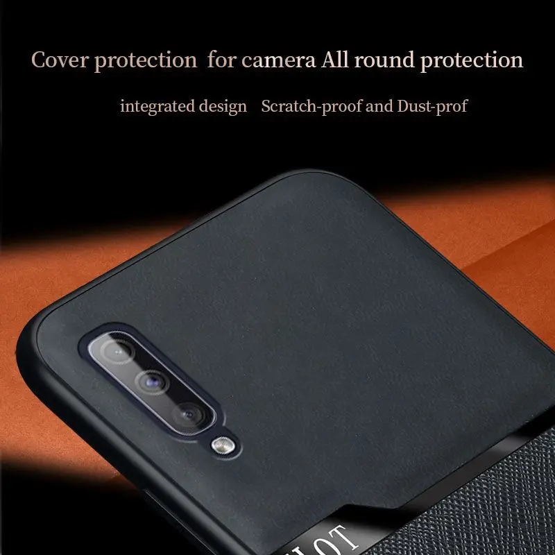 

For Samsung A50 A70 A20s A30 A51 A31 Anti Fall Leather Cover For Samsung M80s M60s A10s M31s M51 A7 2018 Pc Hard Case