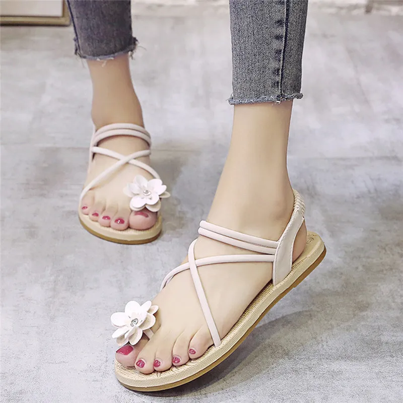 Женские сандалии в богемном стиле с бисером на завязках пляжная обувь | Обувь