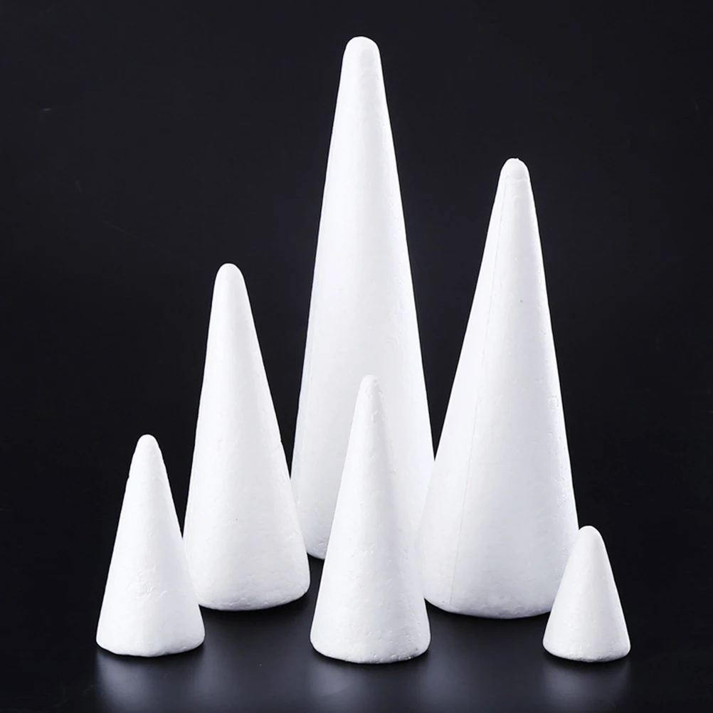 30 см белый твердый пенопласт DIY конус для детей ручной работы Craft Cone аксессуары