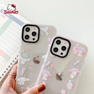 Hello Kitty Melody Cinnamonroll Cartoon Phone Case for iPhone12 12Pro 12Promax 11 Pro 11Promax Mini X XS MAX XR 7 8 Plus Cover
