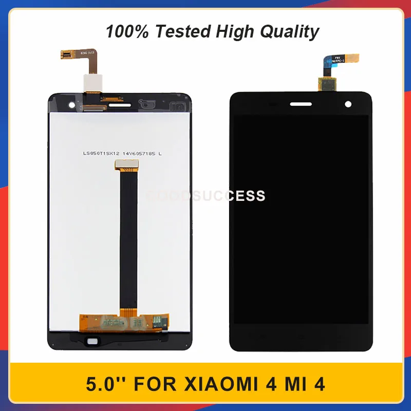 ЖК дисплей 5 0 ''для Xiaomi 4 MI сенсорный экран стеклянная панель дигитайзер в сборе