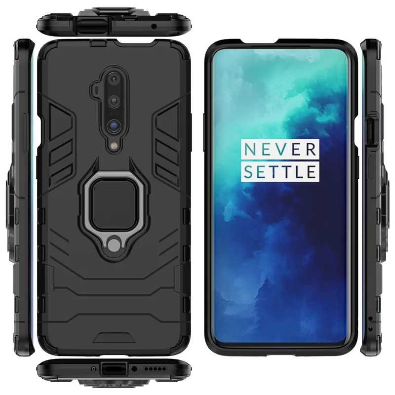 

For One Plus 7T 7T Pro Ring magnetic bracket Case funda etui coque Heavy protection