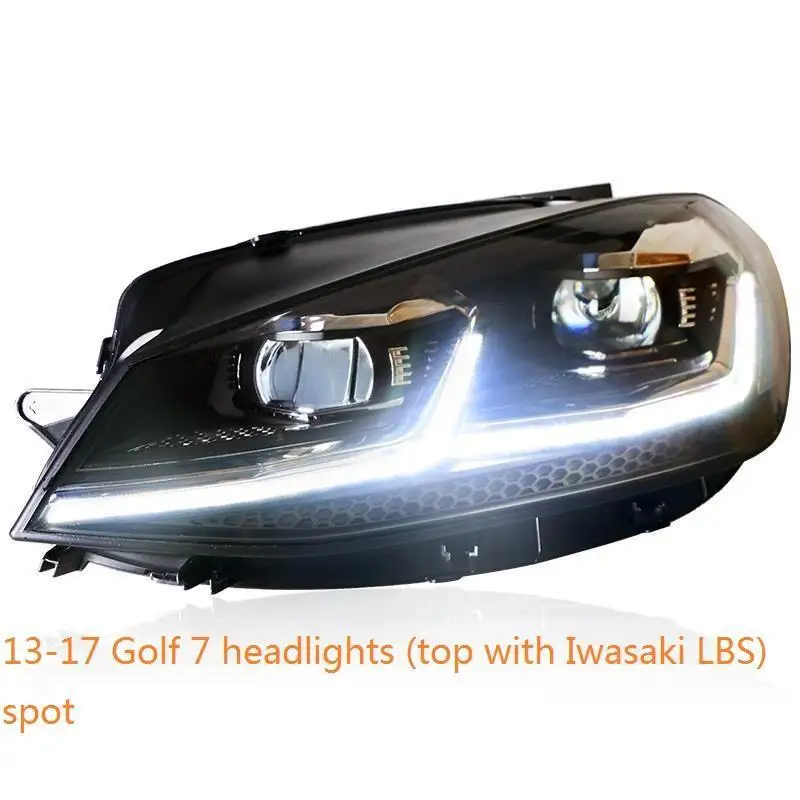 Drl Automovil Запчасти для укладки Neblineros Led Para Автомобильные фары Задние Автомобильные фары в сборе 14 15 16 17 для Volkswagen Golf 7 - Цвет: MODEL G
