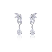 cubic zircon cz earrings for wedding bride crystals dangle earring for womenfashion jewelry accessories ce11355