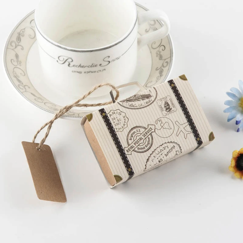 Креативный 10 шт винтажный мини чемодан конфетная коробка свадебные коробки для