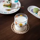 Подставки под чашки для напитков в простом стиле, японский коврик, подставка под обеденный стол, бамбуковый тканый коврик для блюдце, нескользящий держатель для кастрюль, плетеная чашка из ротанга