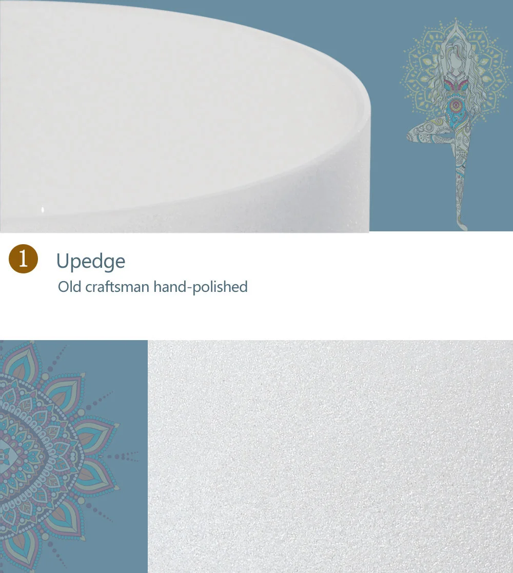 CVNC 12 дюймов Note D пупка чакра Матовый Кварцевый Поющий чаша|Колокольчики и звонки| |