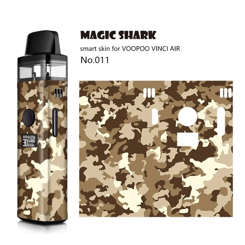 

Magic Shark Fashion Painting Stone Wood Flower Military Ultra Thin Sticker Film Tape Case for Vinci Air
