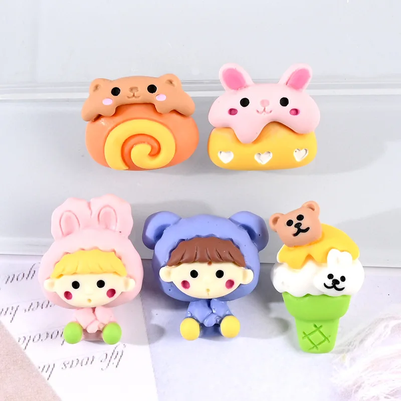

Resin Cream Phone Case DIY Material Stationery Box Cartoon Doll Hole Shoes Barrettes Handmade Shop DIY Accessories
