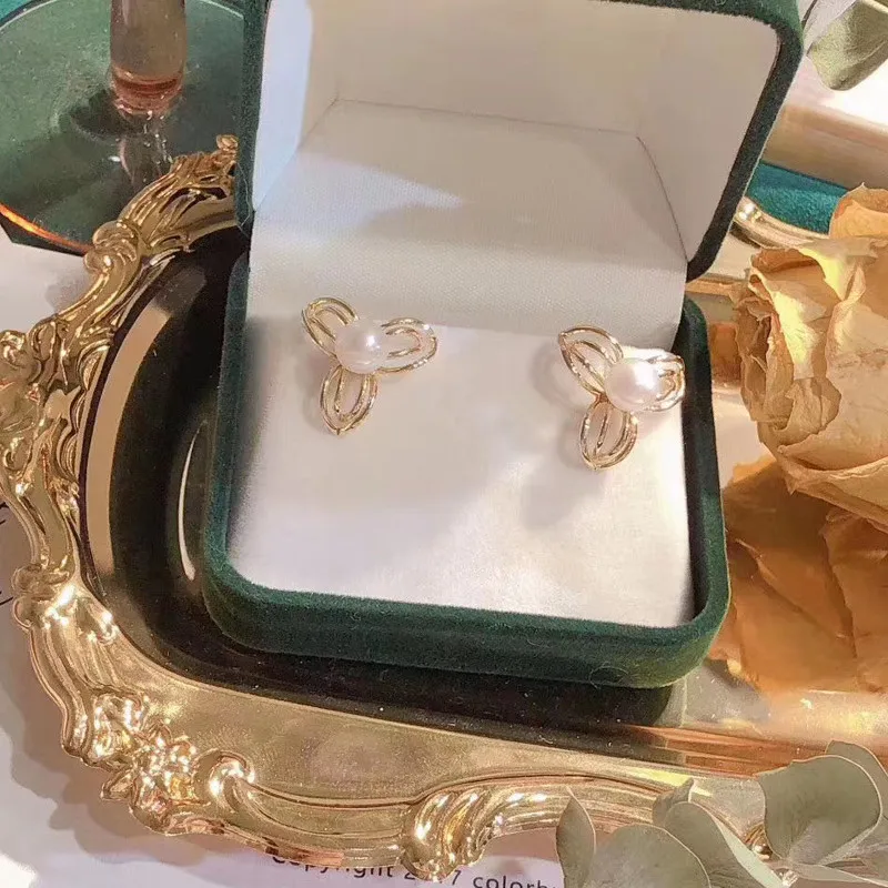 

Real Solid 925 Sterling Silver Pearl Stud Earrings Accessories Findings DIY Jewelry Ear Hook Blank Empty Support