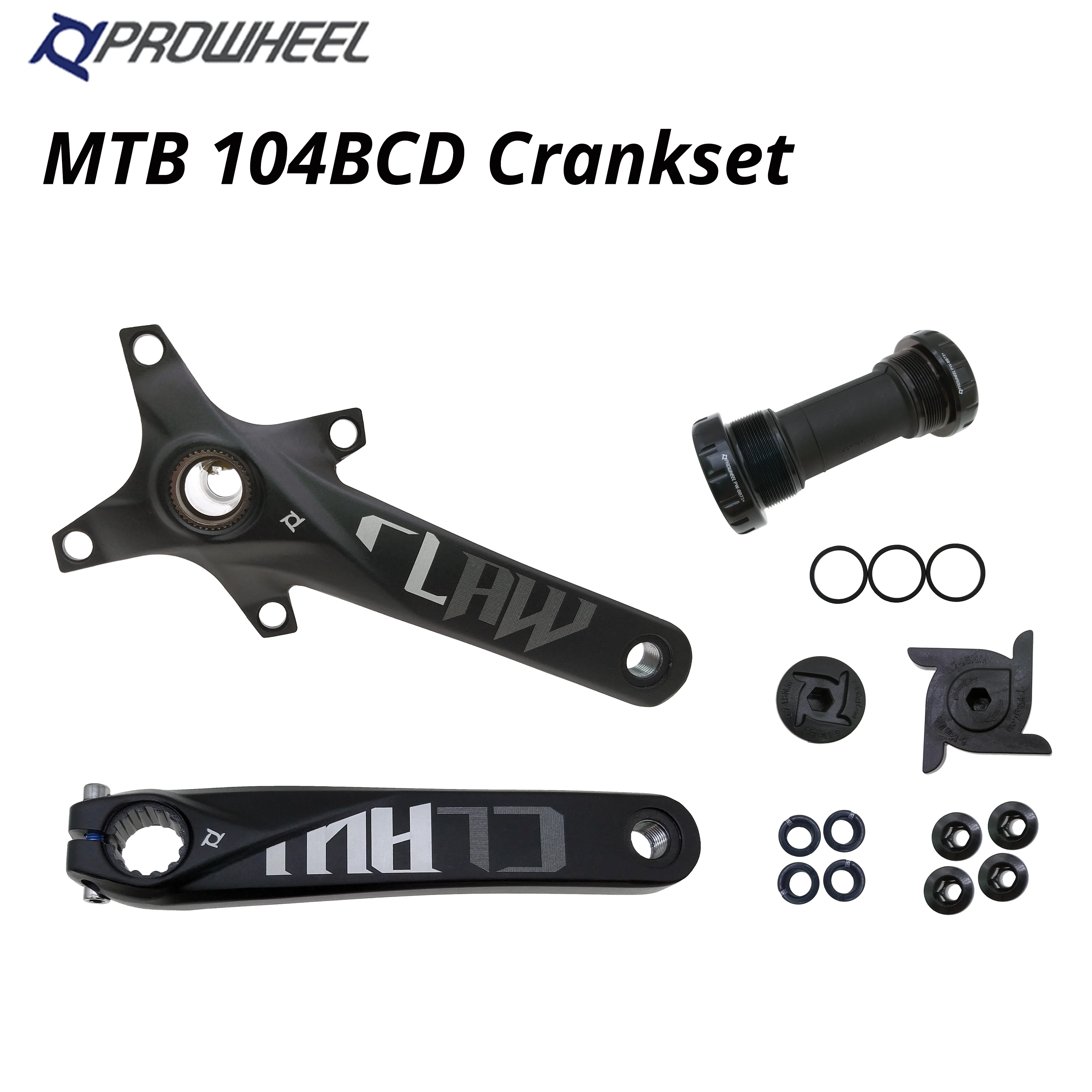 Звездочка для велосипеда PROWHEEL MTB 104BCD 30/32/34/36/38T|Шатун и передняя звездочка