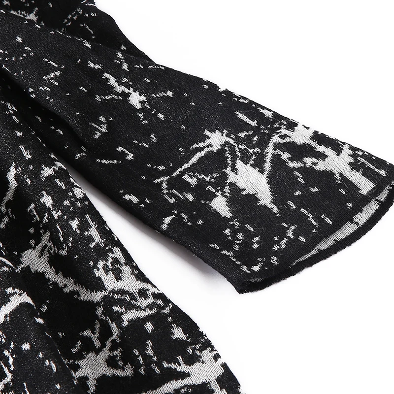 Женское винтажное платье элегантное Свободное с цветочным принтом весна-осень |