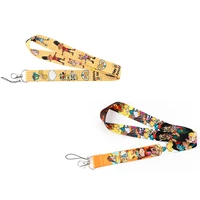 j2781 kawaii lanyard phone strap fabric holder necklace accessory for key neck straps id badge holders webbing ribbon