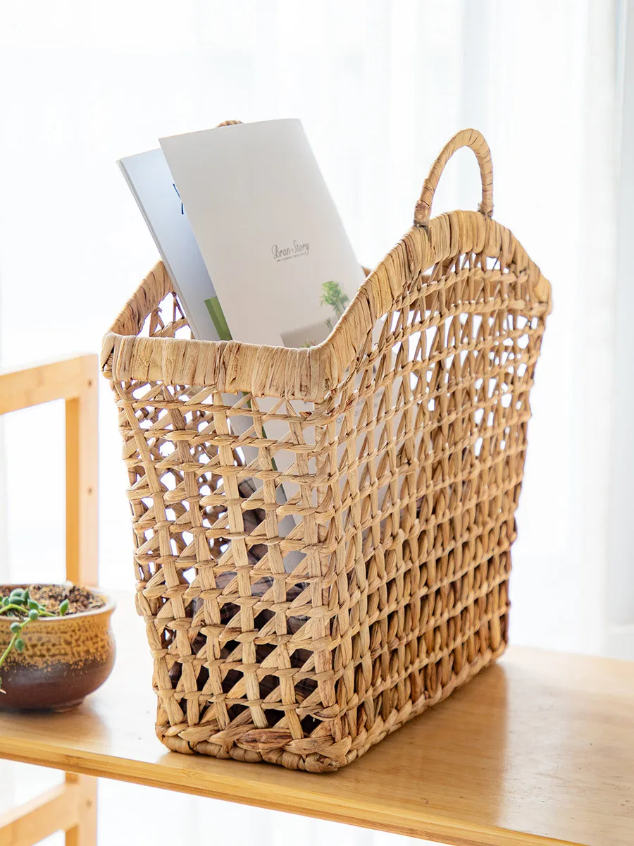 Плетеные товары из ротанга корзина для журнал аксессуары газет мелочи корзины