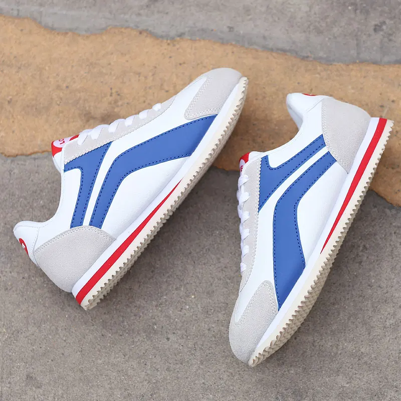 

barbatipara men's man informales casuales leather sport trainers white Male gym sapato Fashionable hombre walking men 2020